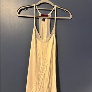BKE Cream Backless Sleeveless Tank Top